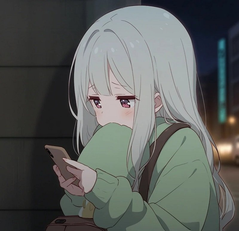 ảnh avatar anime buồn cho nữ 10