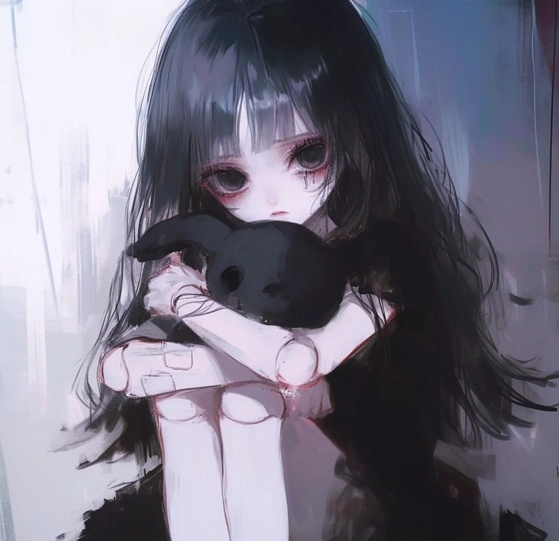 ảnh avatar anime buồn cho nữ 7