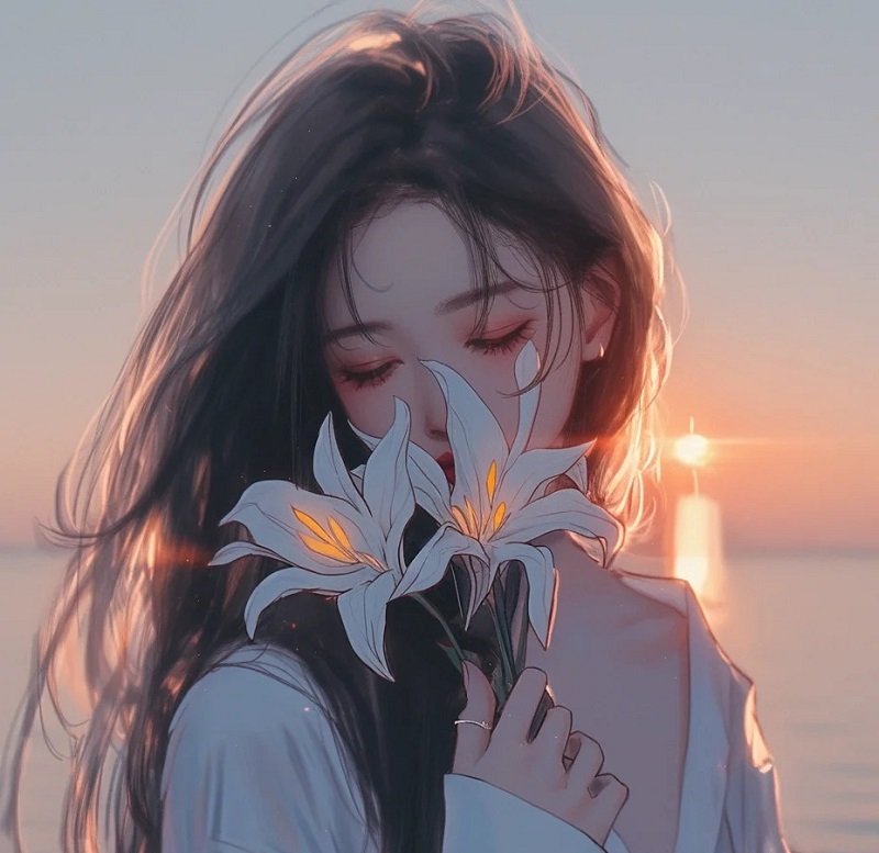 ảnh avatar buồn nữ anime 1