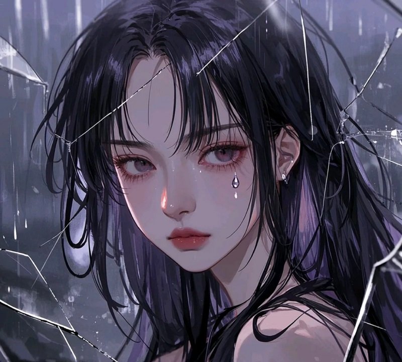 ảnh avatar buồn nữ anime 3