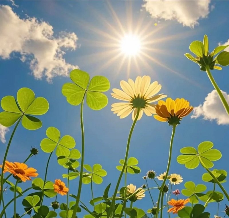 ảnh avatar cỏ 4 lá 3