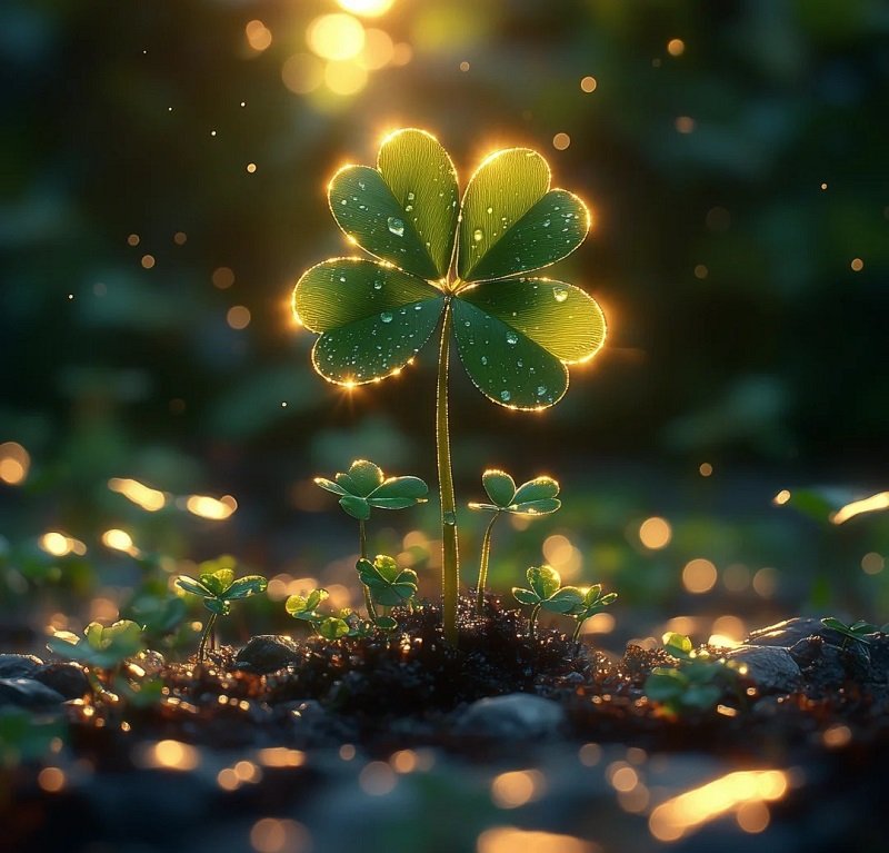 ảnh avatar cỏ 4 lá 4