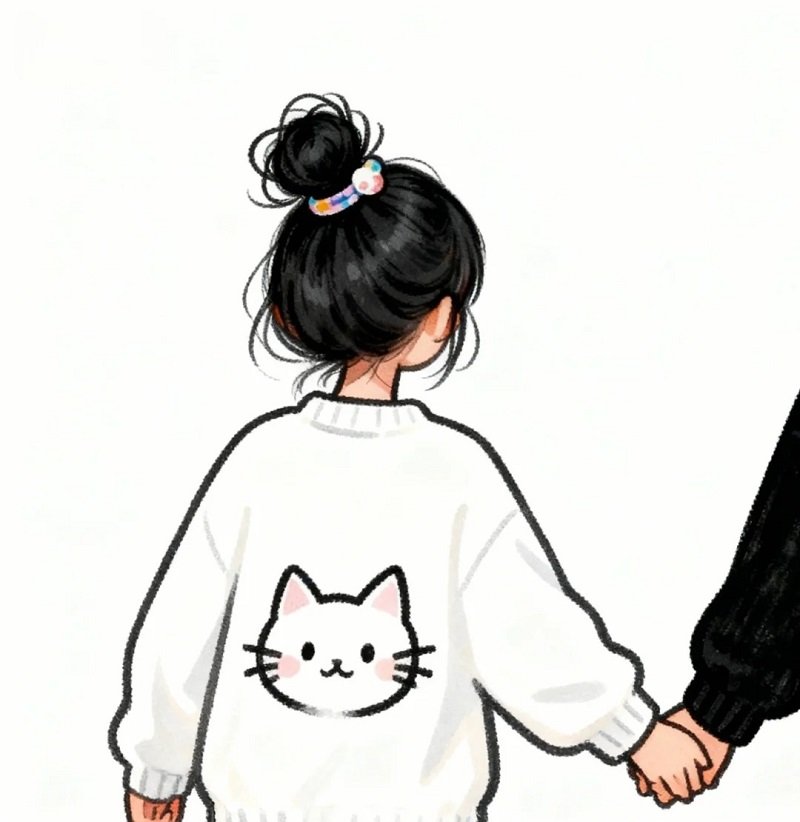 avatar ảnh cặp đôi che mặt 29