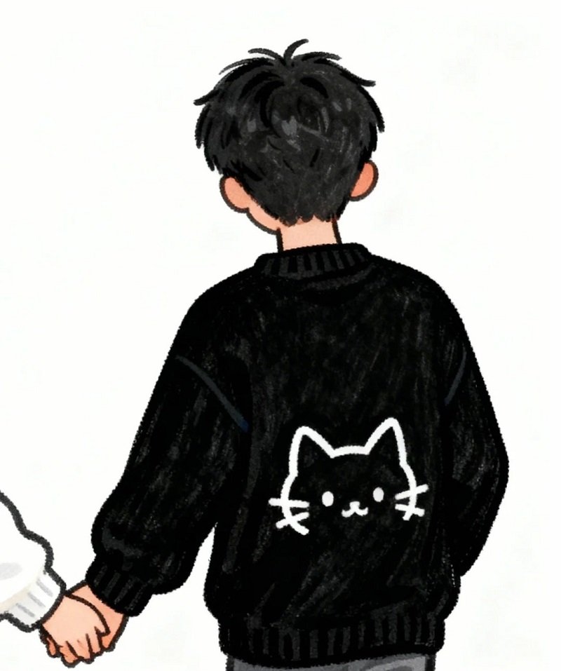 avatar ảnh cặp đôi che mặt 30