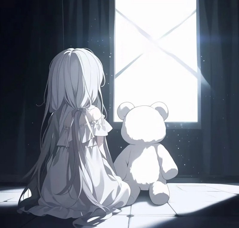 avatar ảnh cô gái buồn quay lưng anime 15