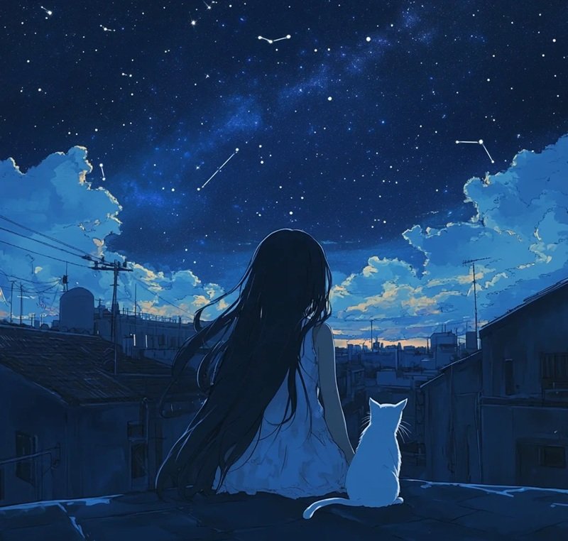 avatar ảnh cô gái buồn quay lưng anime 4