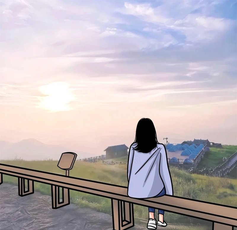 avatar ảnh cô gái buồn quay lưng anime 6