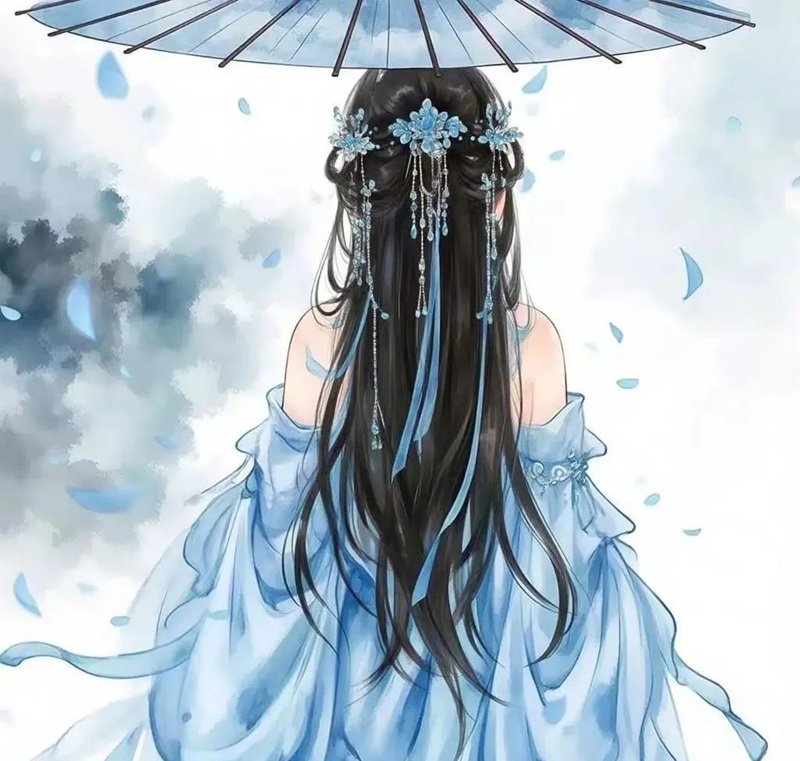 avatar ảnh cô gái buồn quay lưng anime 7