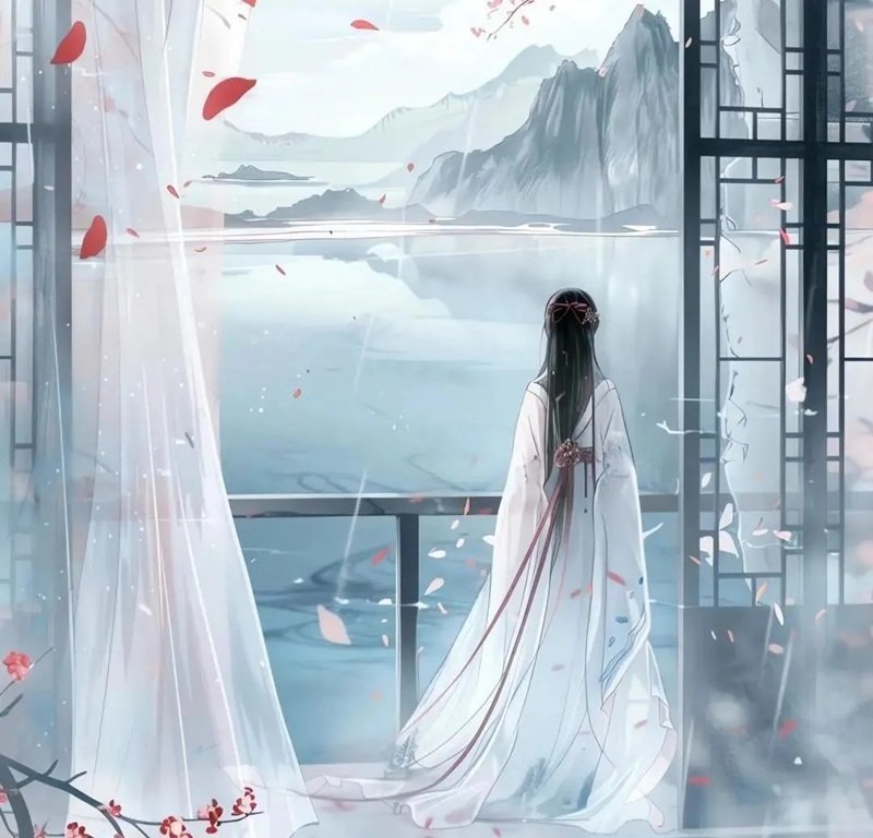 avatar ảnh cô gái buồn quay lưng anime 8