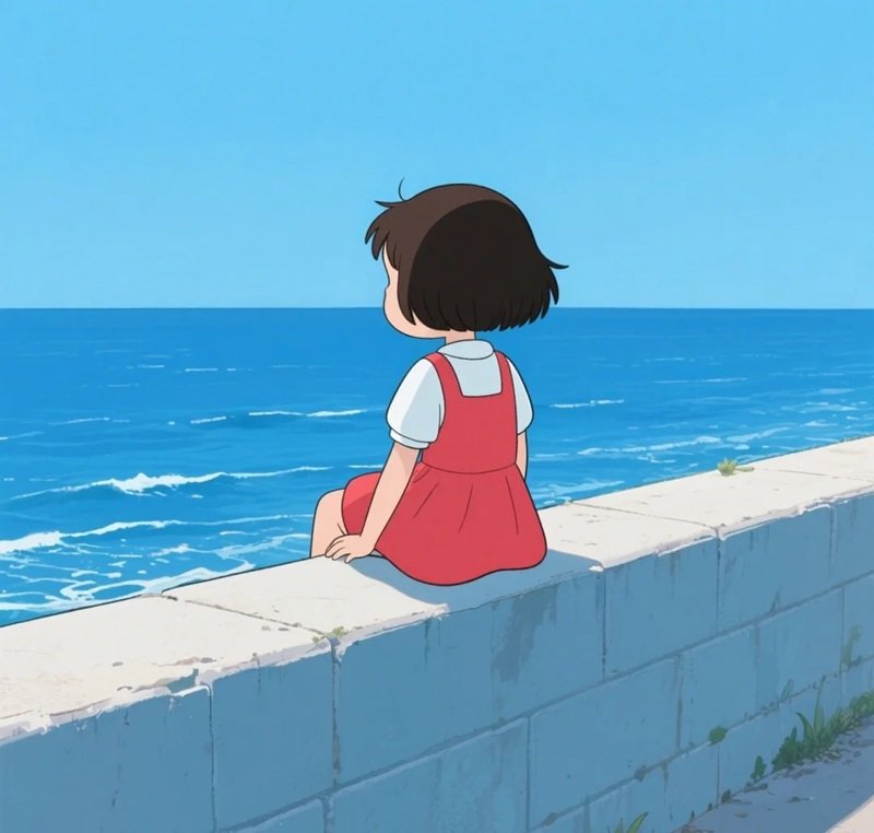 avatar ảnh cô gái buồn quay lưng anime 9