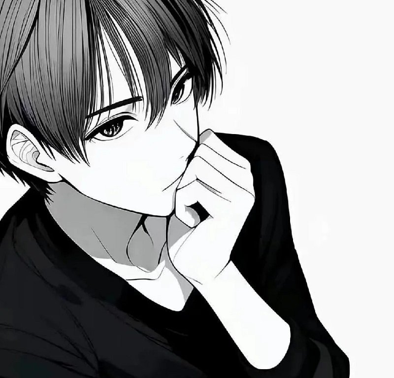 avatar anime couple đen trắng