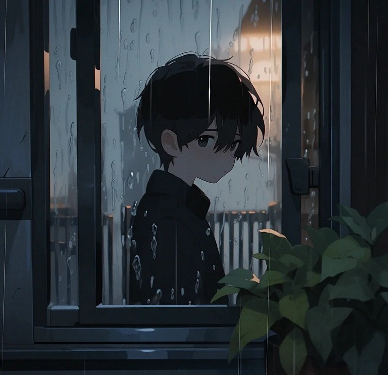 avatar anime nam cute buồn 1