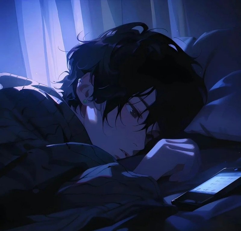 avatar anime nam cute buồn 10