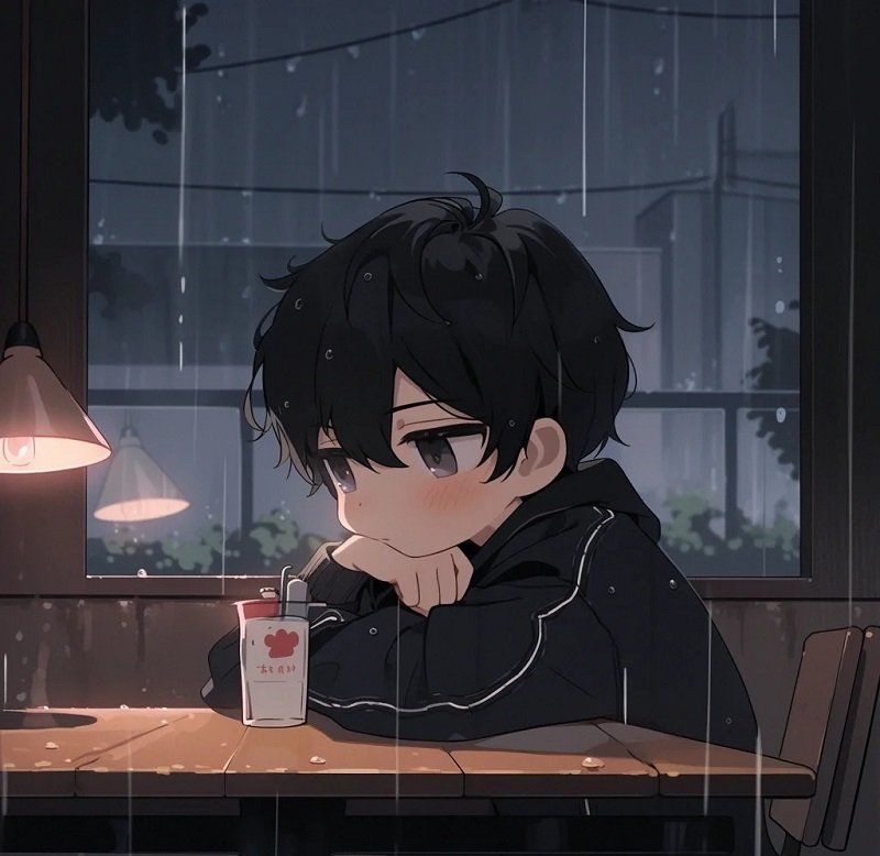 avatar anime nam cute buồn 25