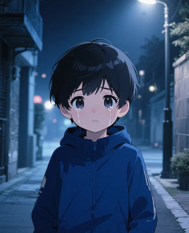 avatar anime nam cute buồn 7