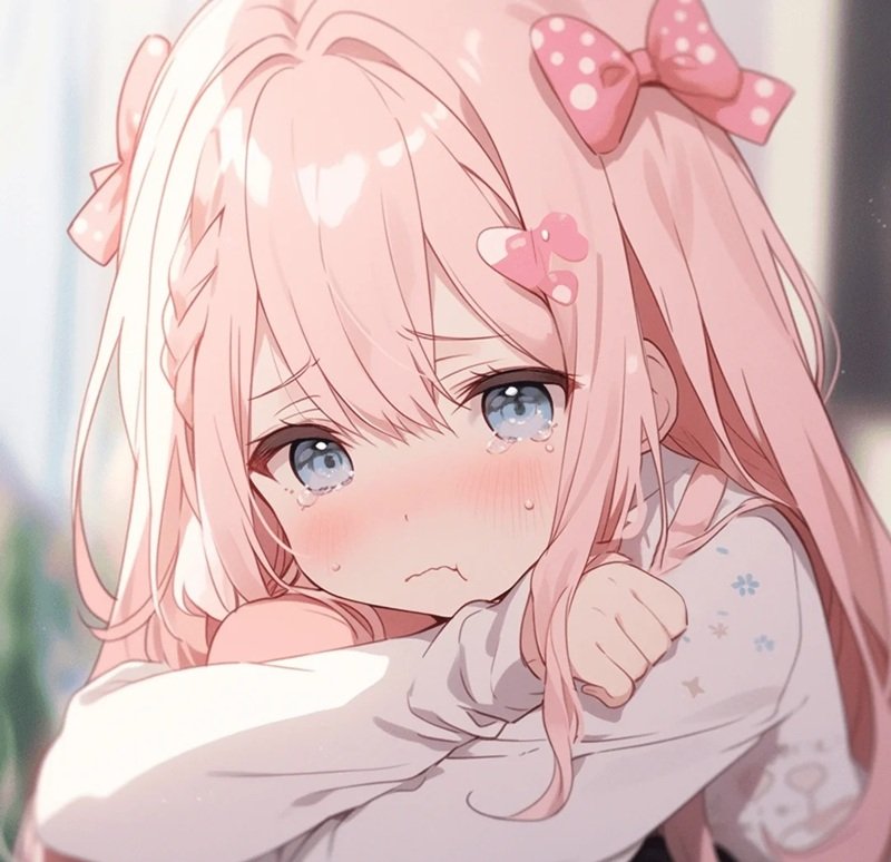 avatar anime nữ sad 1