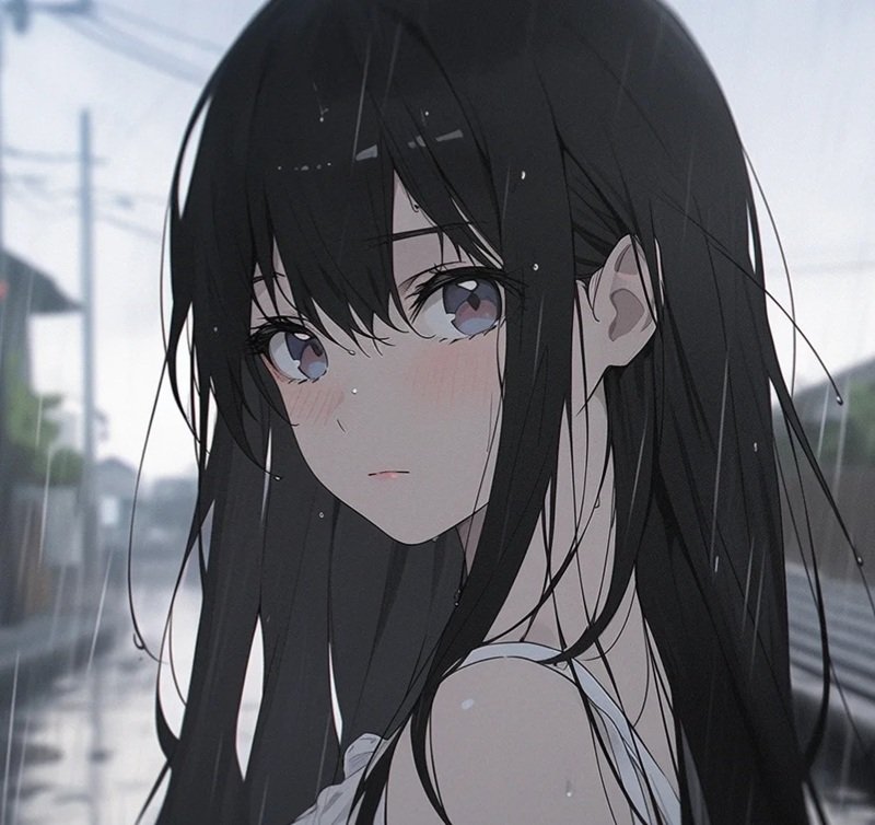 avatar anime nữ sad 1