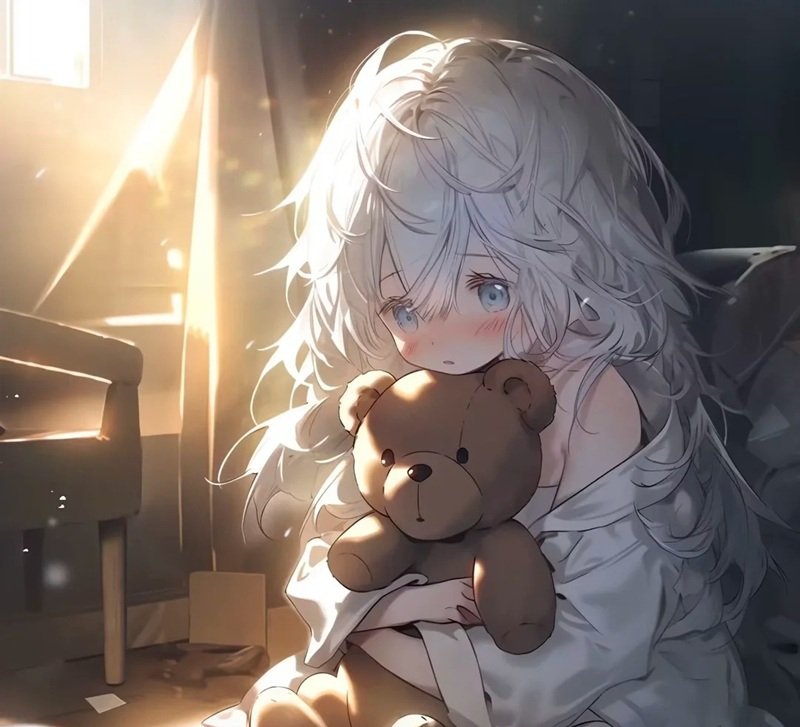 avatar anime nữ sad 18