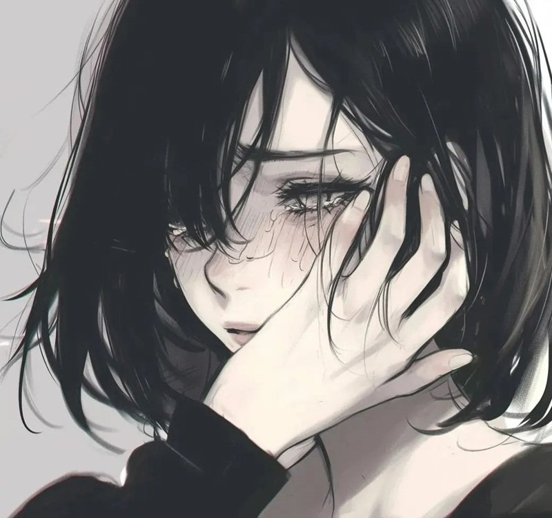 avatar anime nữ sad 23