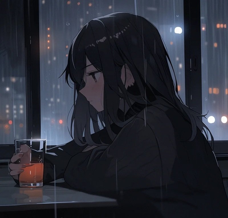 avatar anime nữ sad 29