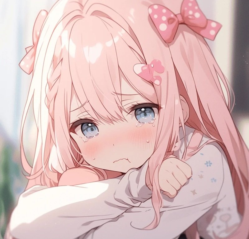 avatar anime nữ sad 4