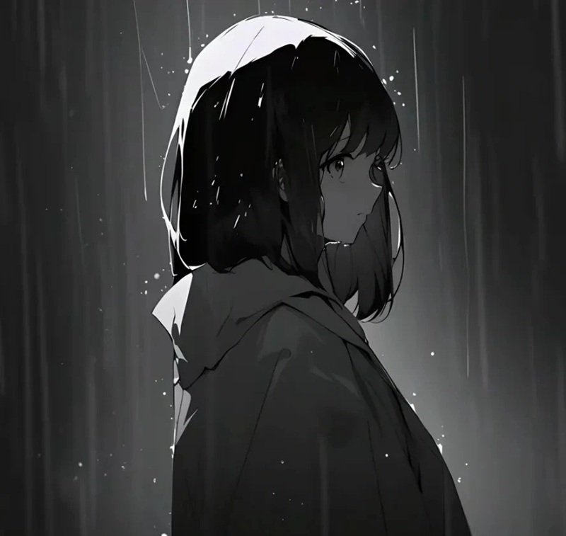 avatar anime nữ sad 7