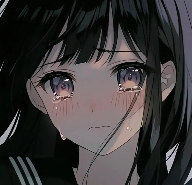avatar anime nữ sad 8