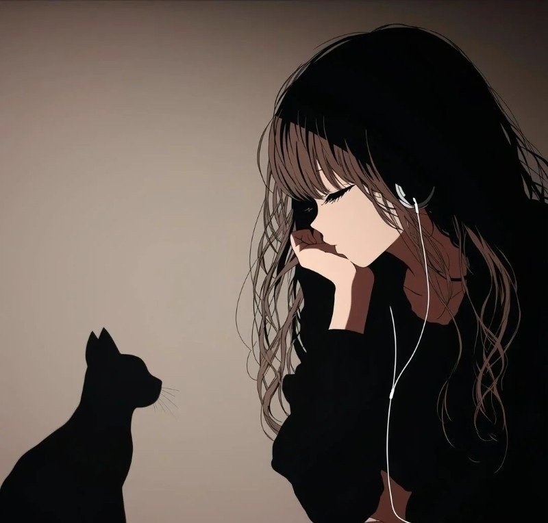 avatar buồn anime nữ 12