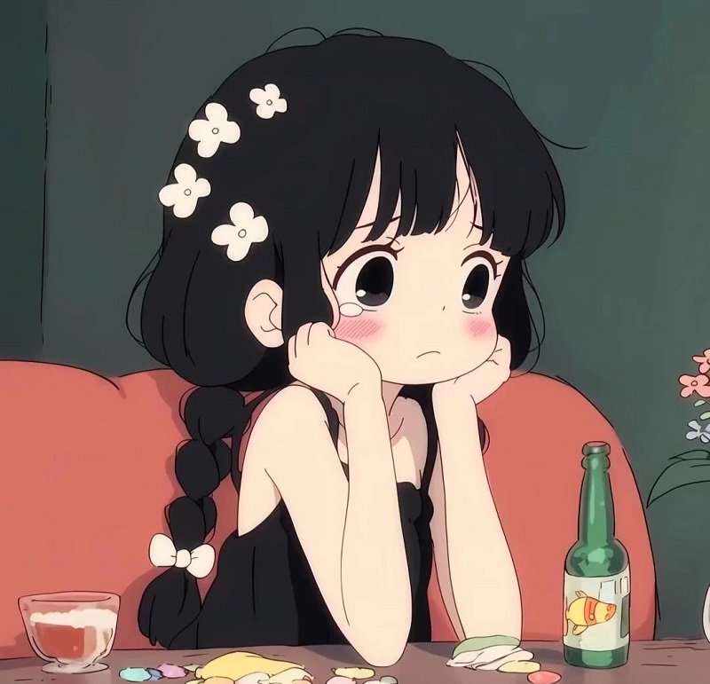 avatar buồn anime nữ 2