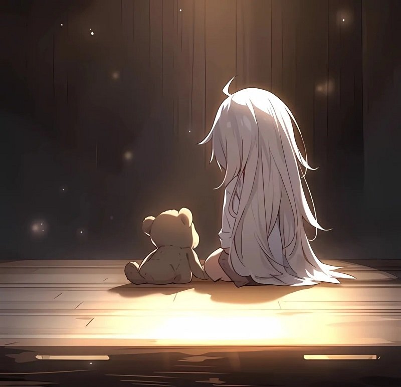 avatar buồn anime nữ 3