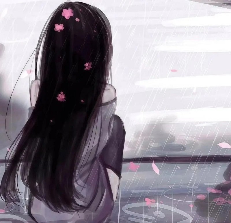 avatar buồn anime nữ 8