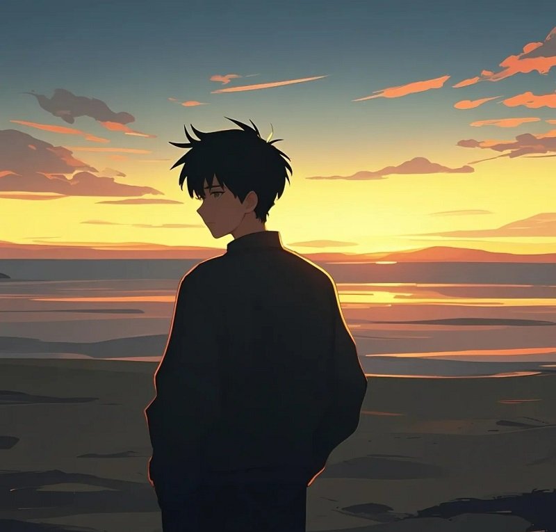 avatar buồn tâm trạng nam anime 11