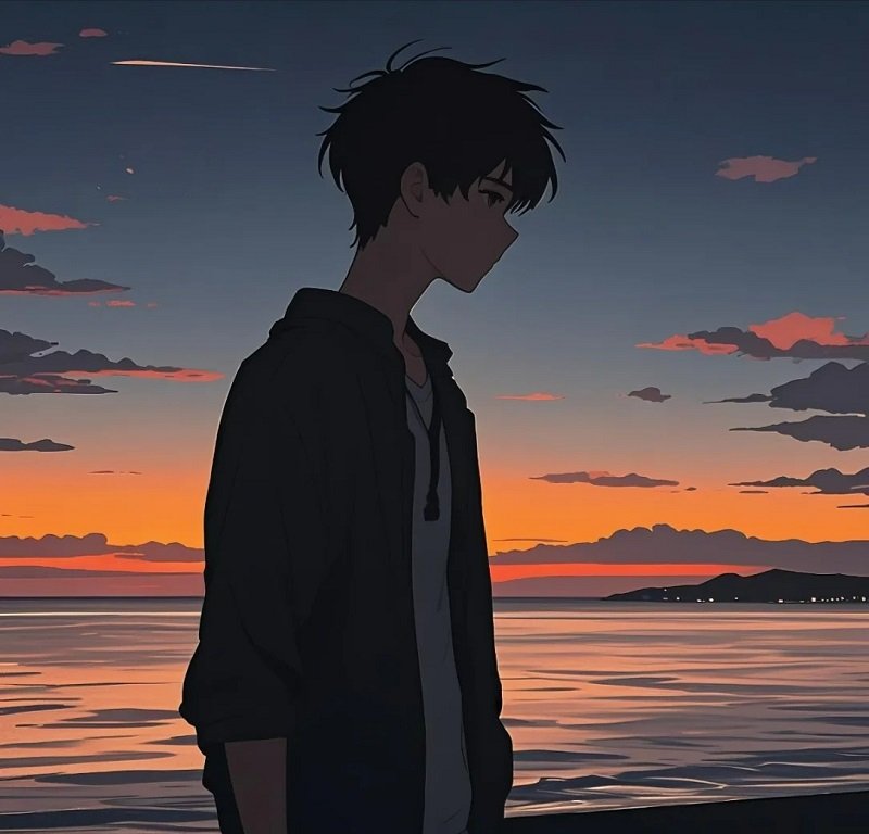 avatar buồn tâm trạng nam anime 13