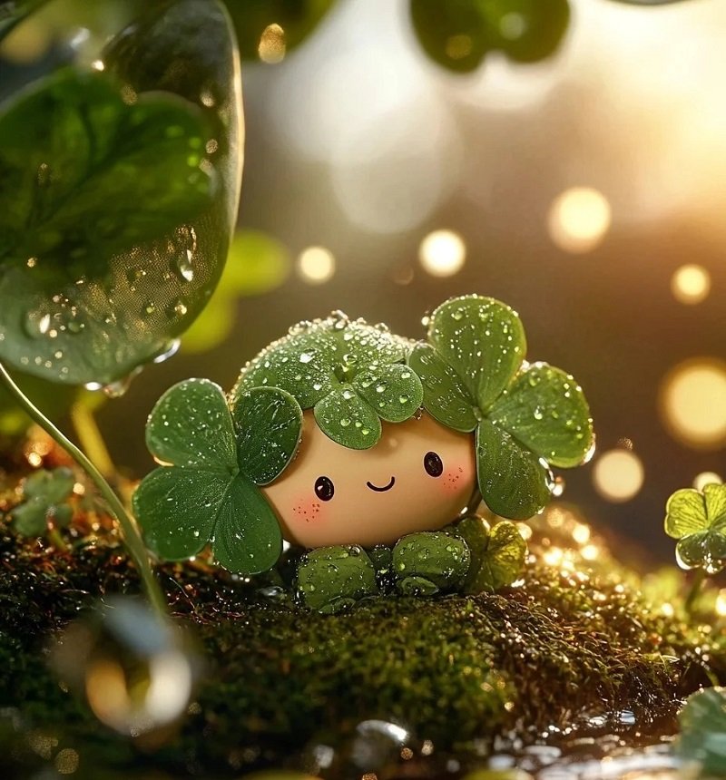 avatar cỏ 4 lá cute 1