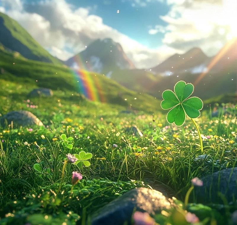 avatar cỏ 4 lá cute 4