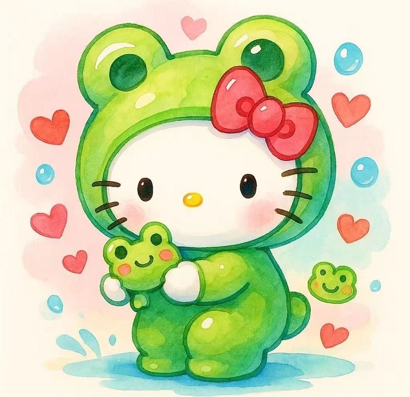 avatar con ếch cute 1