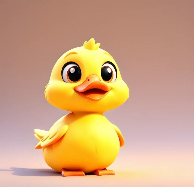 avatar con vịt vàng cute 1