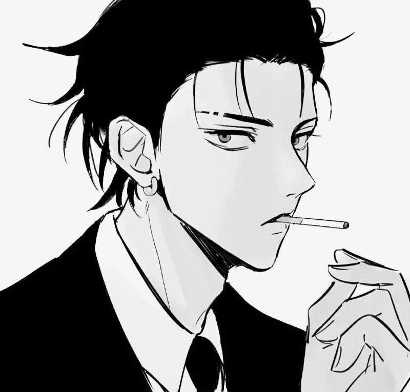 avatar đen trắng cho nam 8