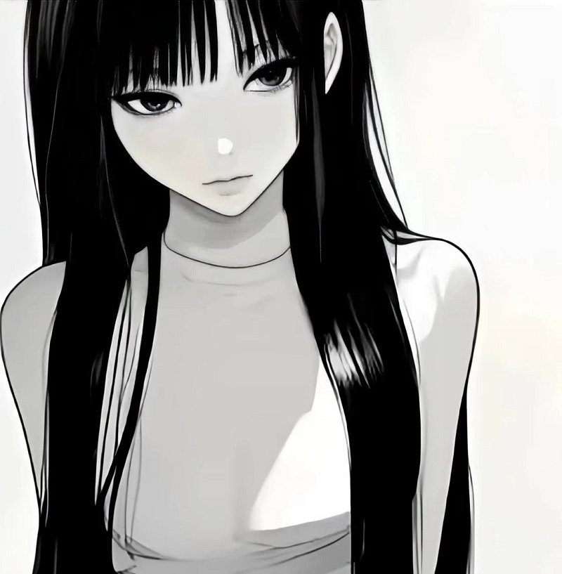 avatar đôi anime đen trắng 28