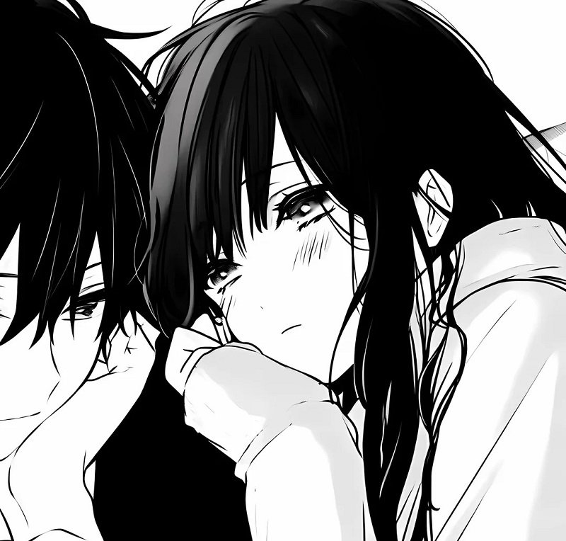 avatar đôi anime đen trắng 4