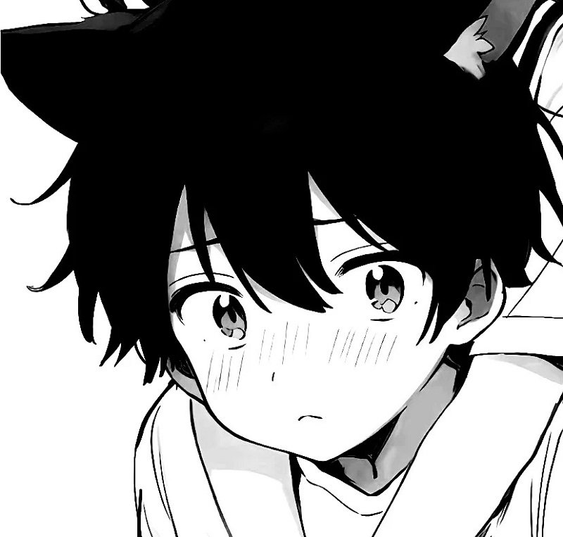 avatar đôi anime đen trắng 5