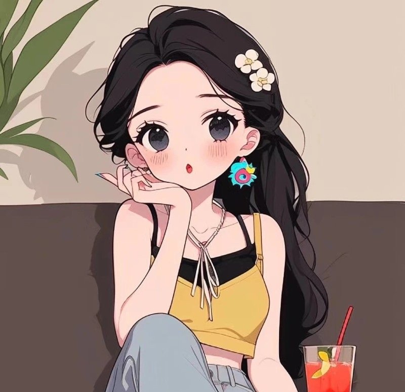 avatar đôi cho 2 người bạn thân nữ cute 3