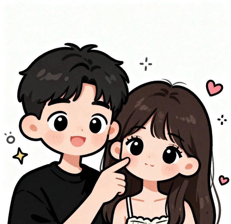 avatar đôi cute chibi 24