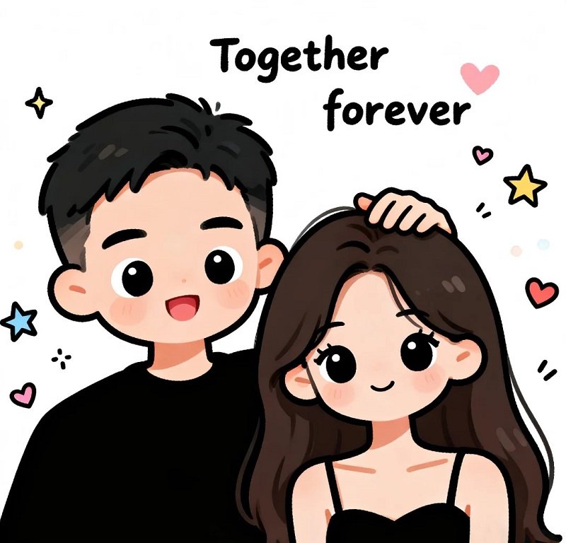 avatar đôi cute cho người yêu 11