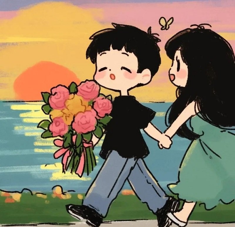 avatar đôi cute cho người yêu 16