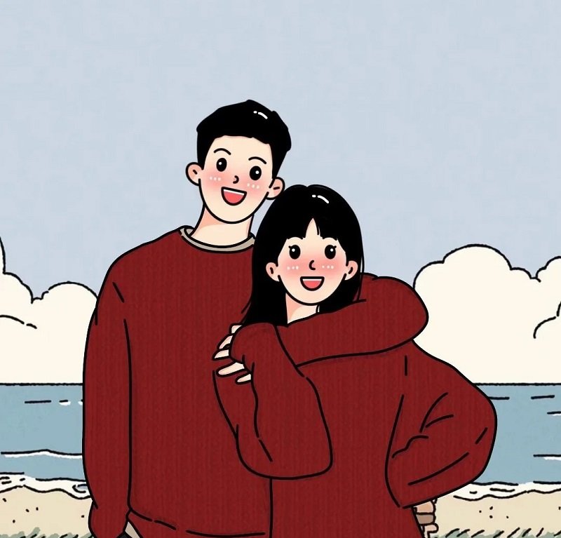 avatar đôi yêu nhau cute