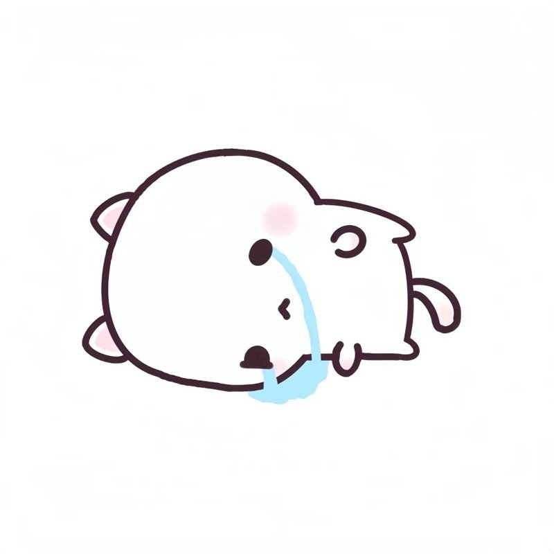 avatar gấu trắng buồn 19