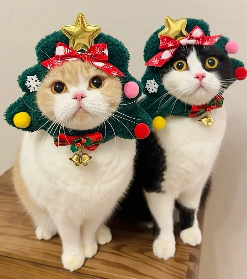 avatar giáng sinh mèo vô tri 9