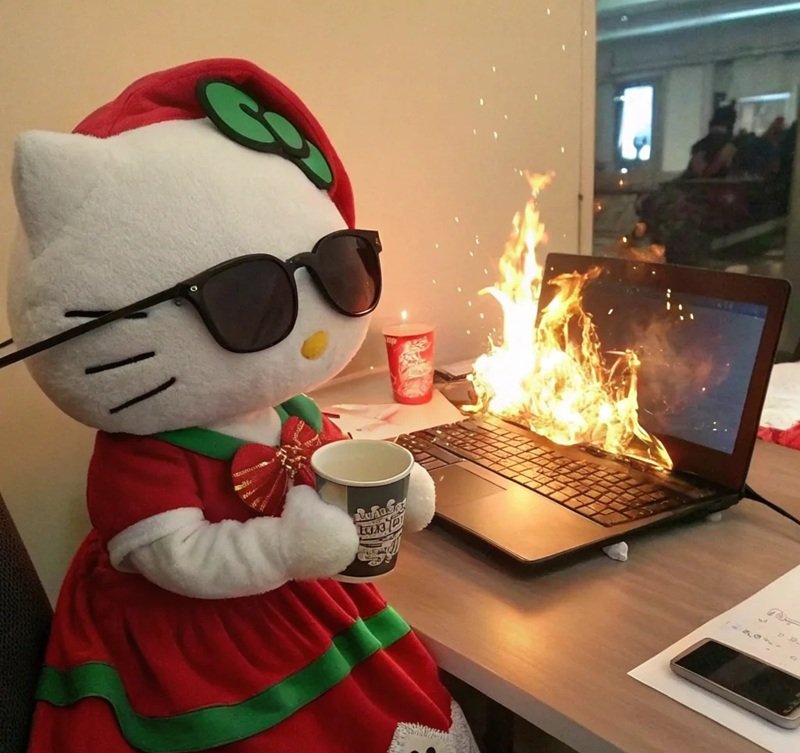 avatar giáng sinh mèo vô tri 9