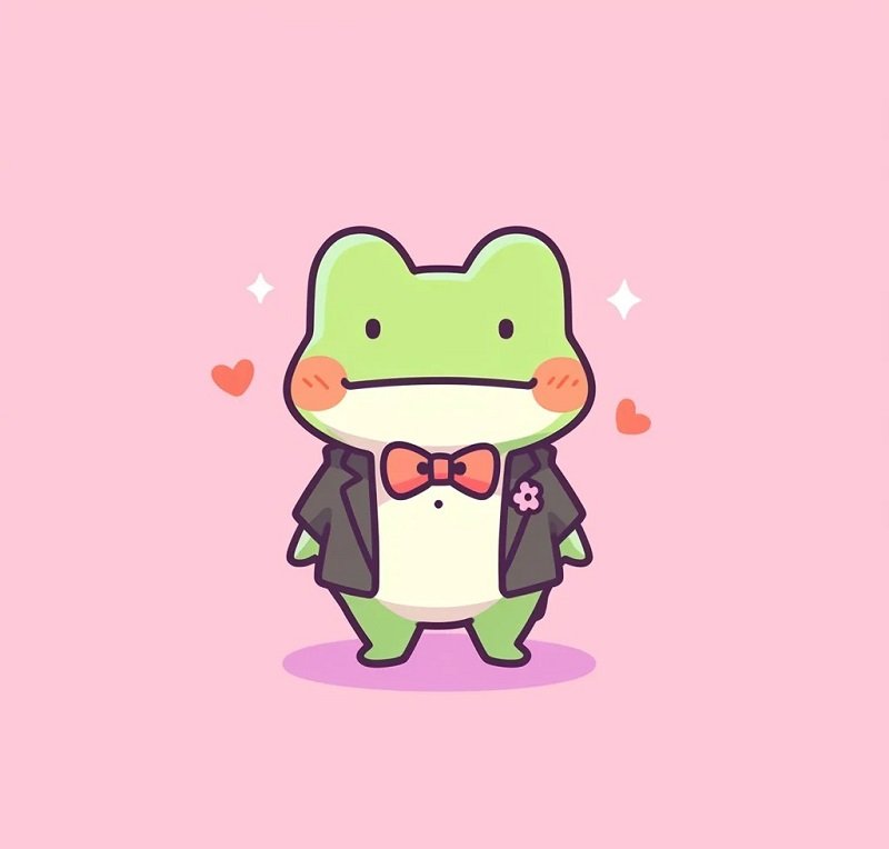 avatar hình nền con ếch cute 2